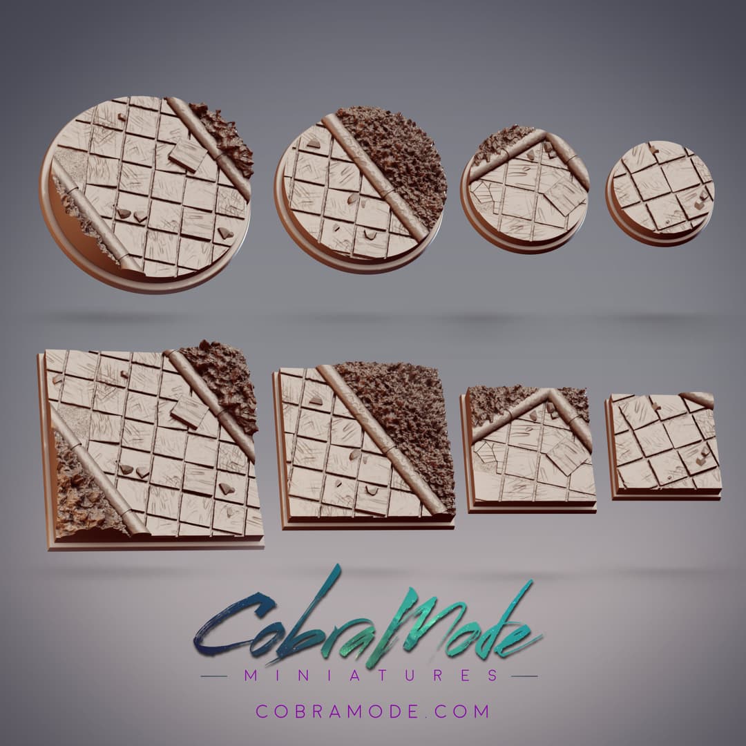 Tiled Path Base Pack (8pcs) - Round and Square Versions