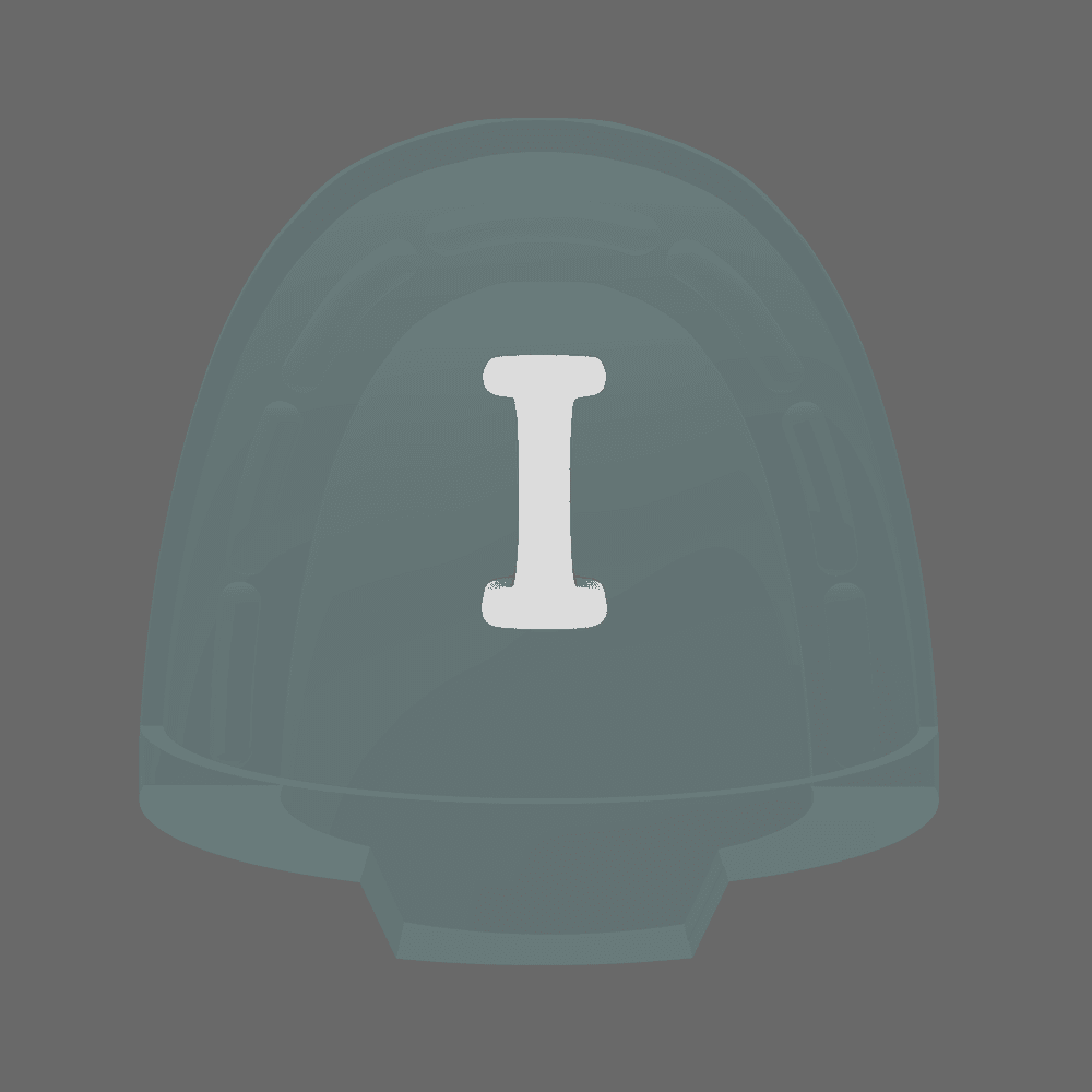 Space Knights V10B Standard Roman Numeral 01 Shoulder Symbols