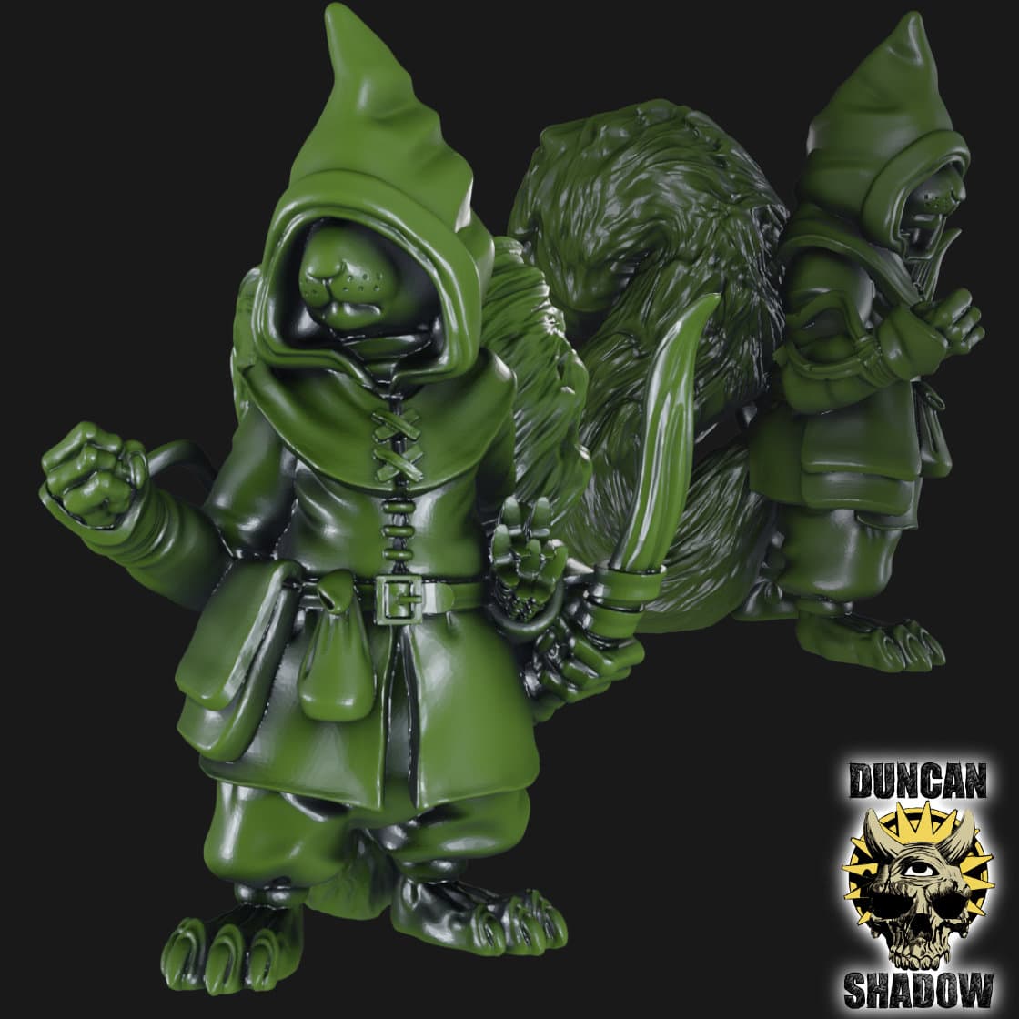 Squirrel folk with bows (Pre Supported)