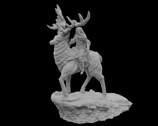 Elf - Rider - Stag - V1 - by STF_CSC