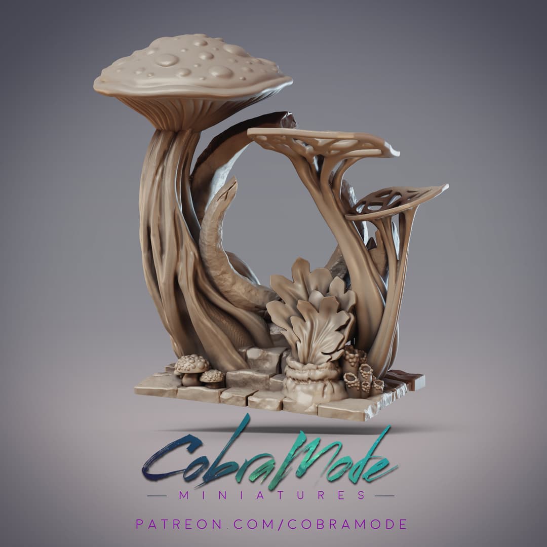 Moon Mushroom Shrine (Supportless)