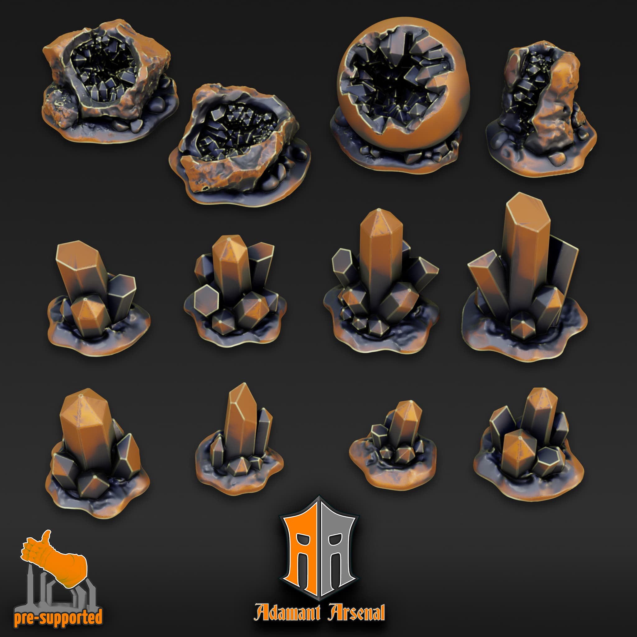 Basing Bits - Crystals and Geodes