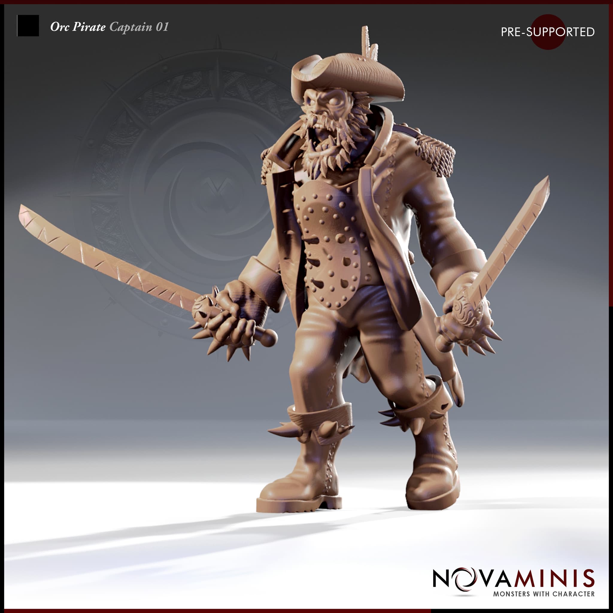 Orc Pirate Captain 01