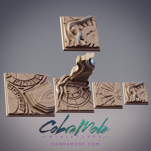 Alien Runes Square Base Pack (4pcs)