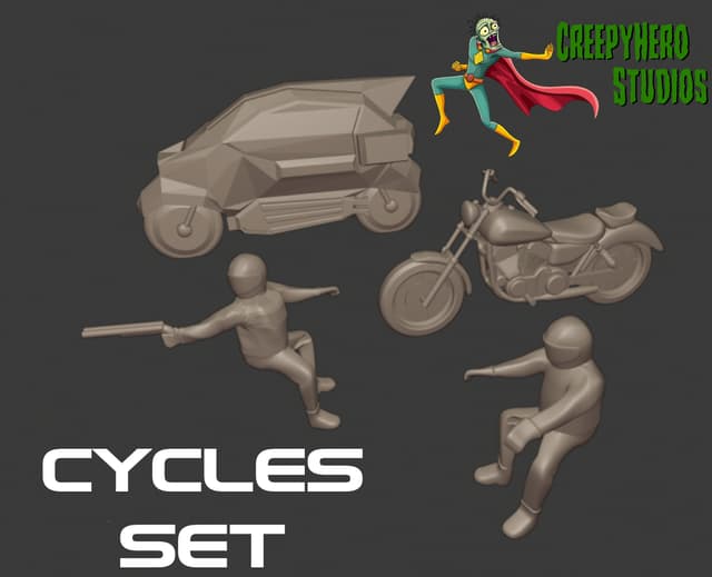 Gaslands Cycles Set
