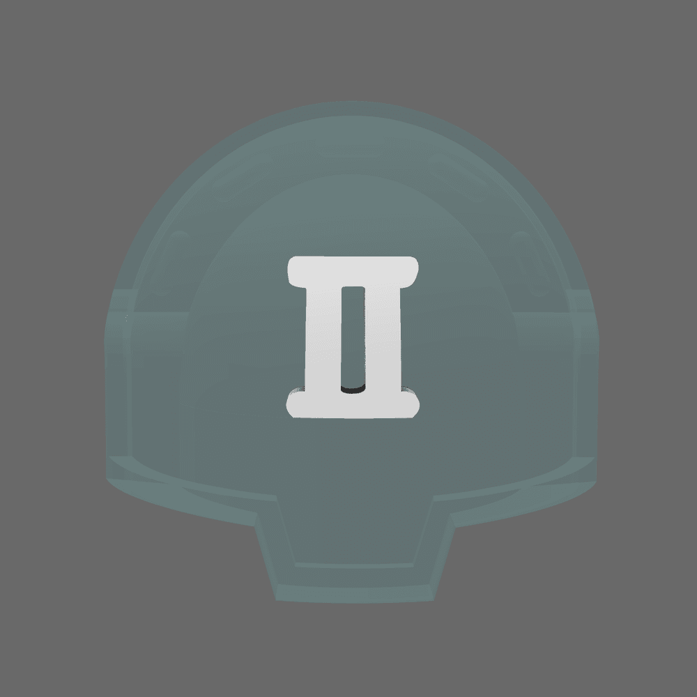 Space Knights DV04 Standard Roman Numeral 02 Shoulder Symbols
