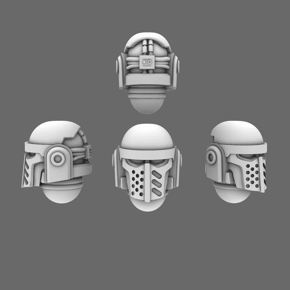 Space Knights V3 Warrior Helmets