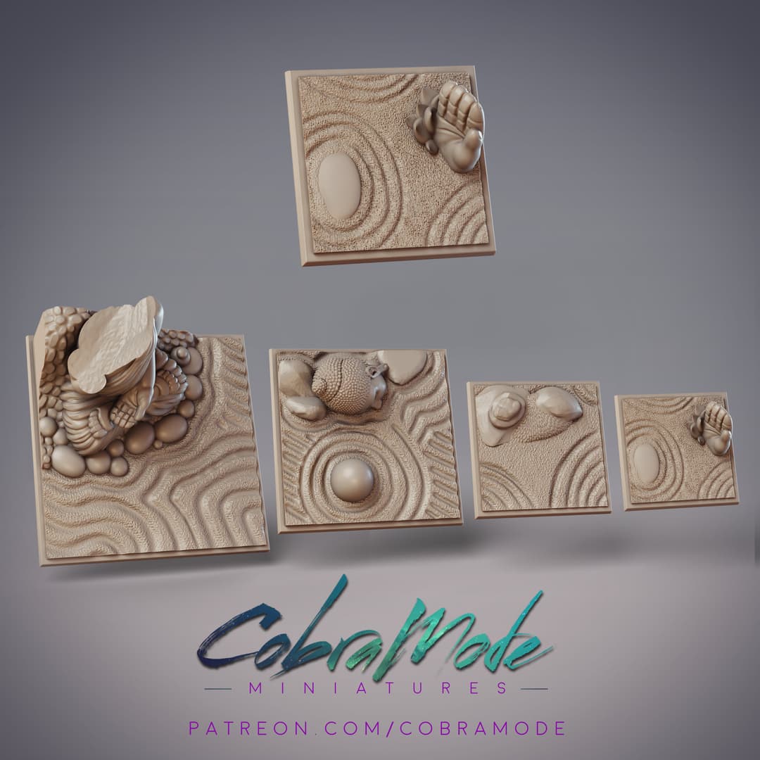 Zen Garden Square Base Pack (4pcs)