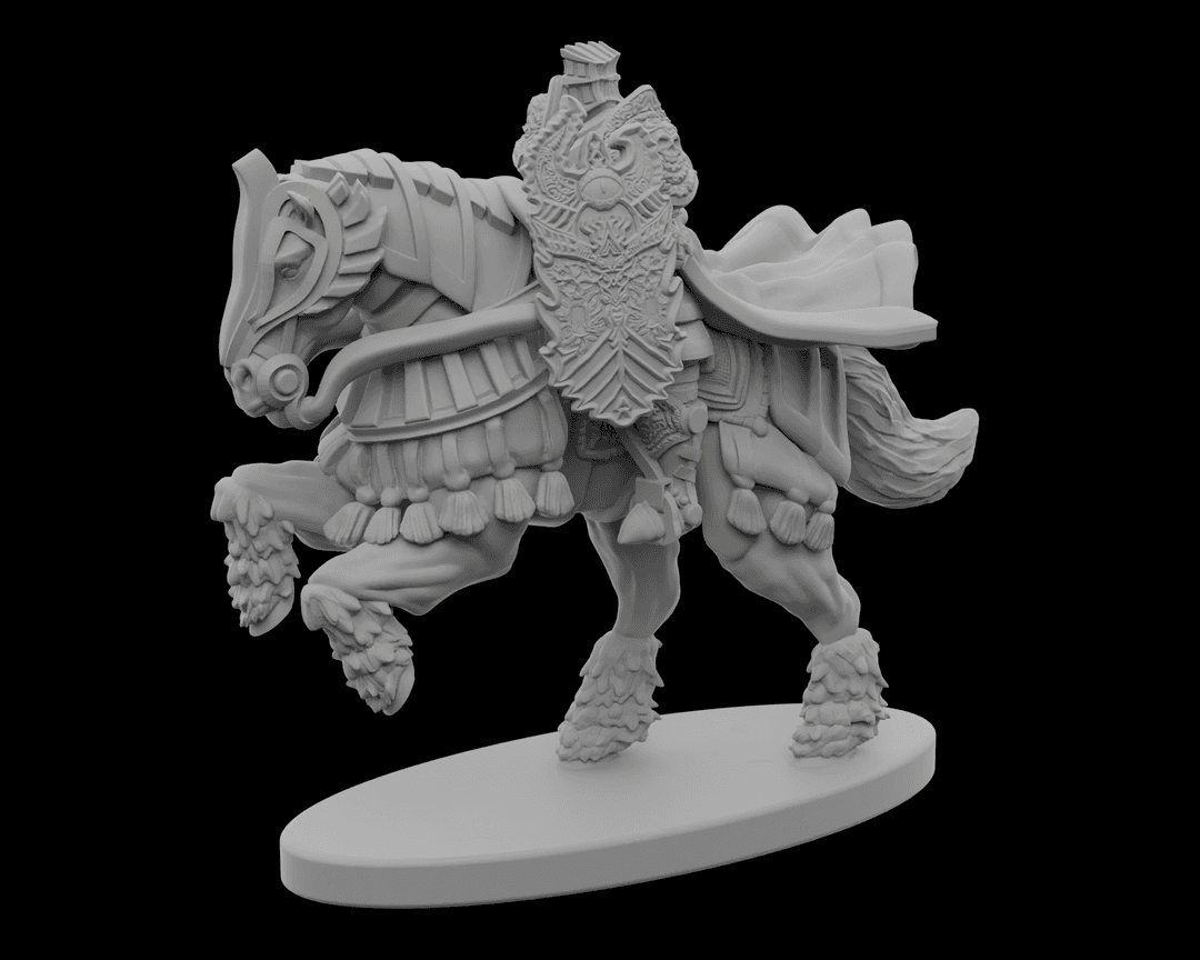 Heavy Armor Horsed Knight - V3 - by STF_CSC