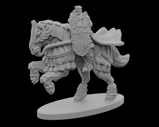 Heavy Armor Horsed Knight - V3 - by STF_CSC