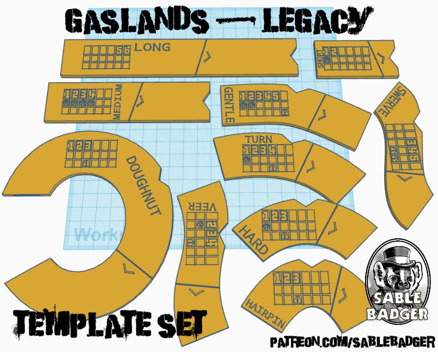 Gaslands - Legacy Template set