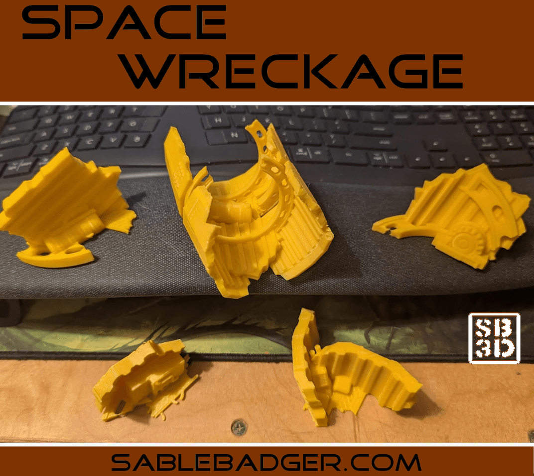 Space Wreckage Terrain for spaceship games