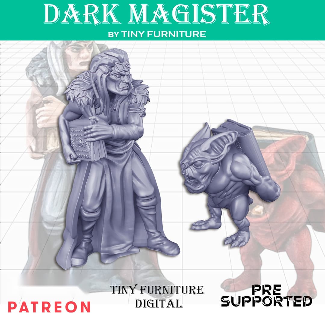 Dark Magister and book demon