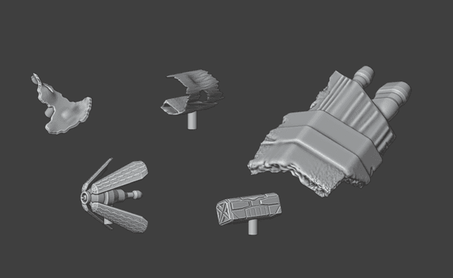 Space Combat Space Objects Set STL – 3D Printable Terrain and Markers for Miniature Tabletop Gaming