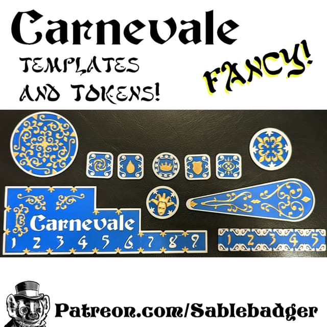 Tokens and Templates - Carnivale Minatures game