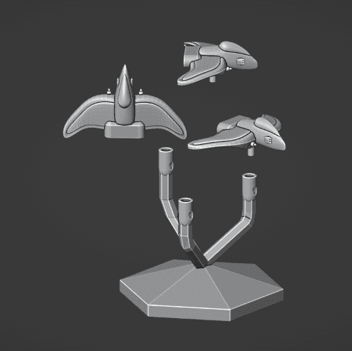 Hawk Fighter Wing and Flightstand