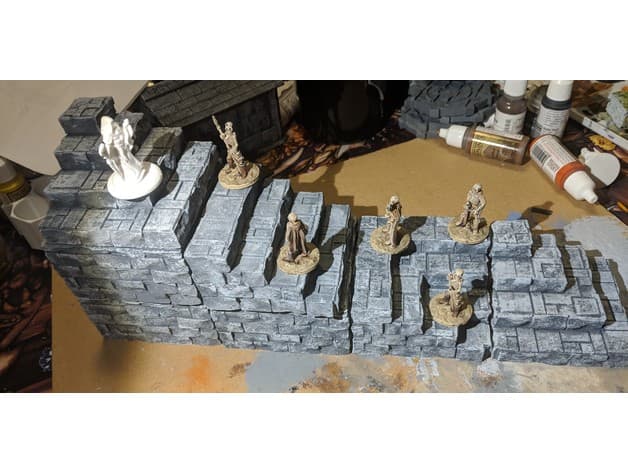Fantasy Wargame Terrain - Temple/Dias Blocks