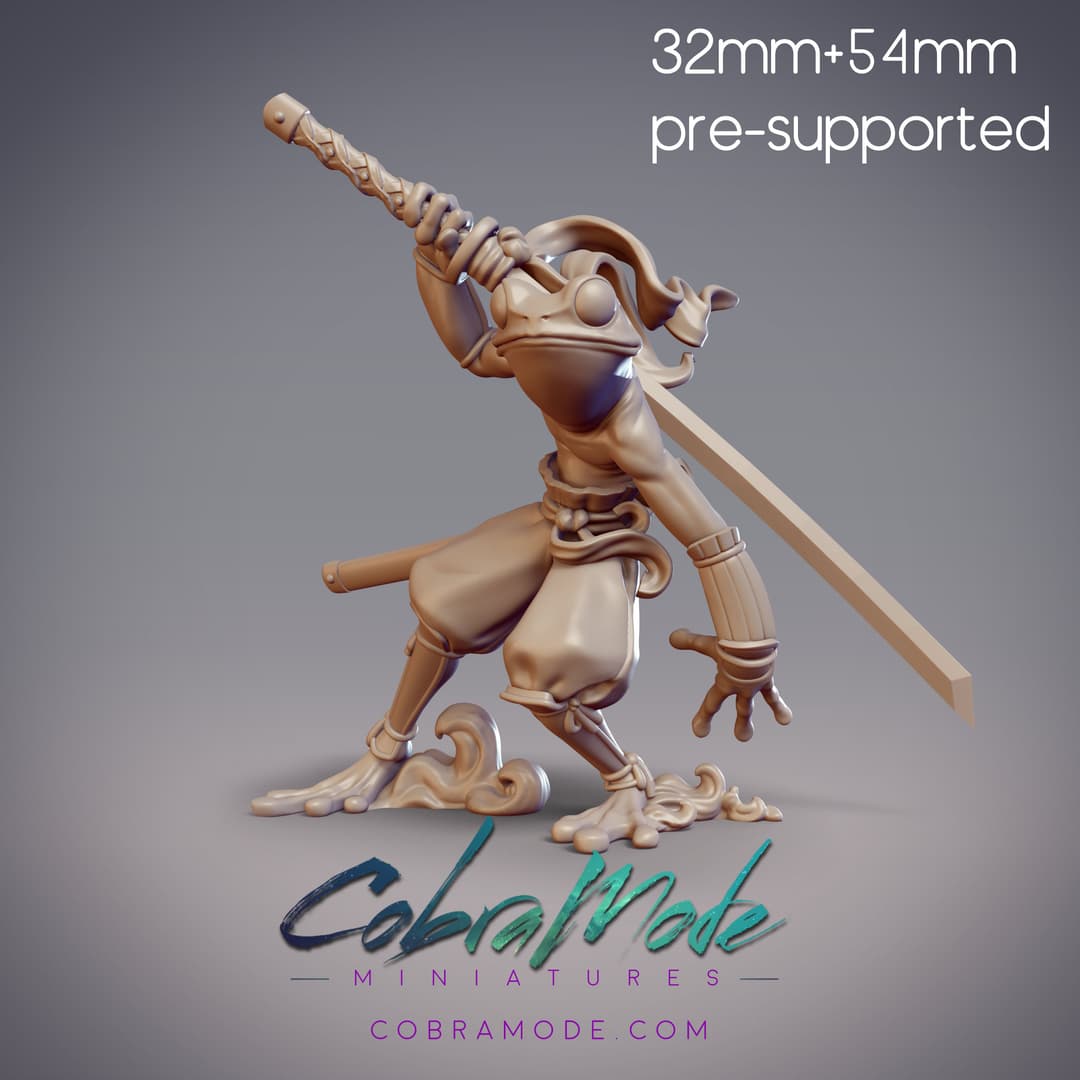 Frog Samurai - Kusato, Amagaeru Swordsman (Pre-supported)