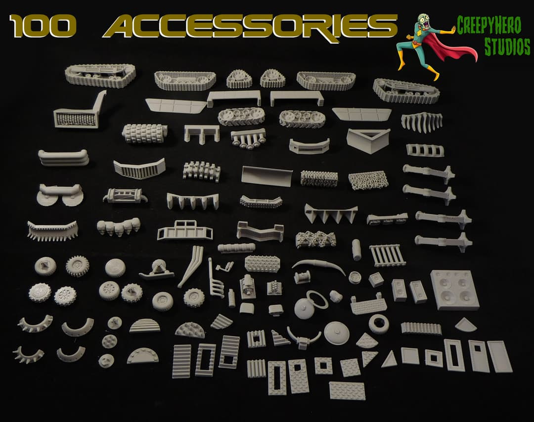 Gaslands 100 Accessories with Stretch Goals