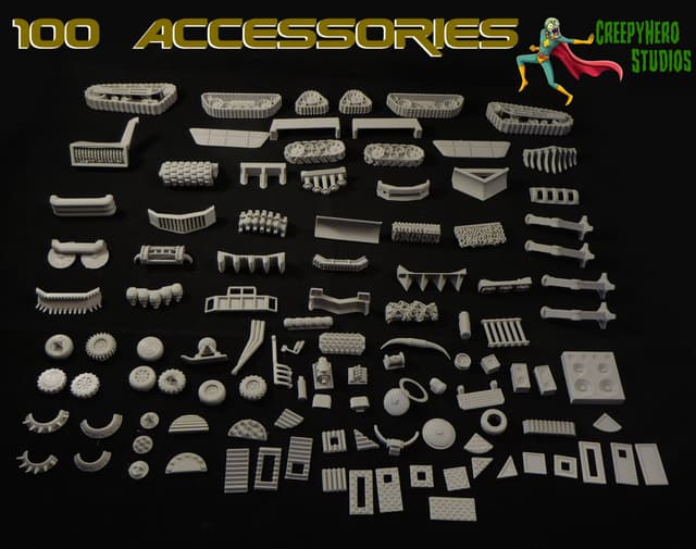 Gaslands 100 Accessories with Stretch Goals