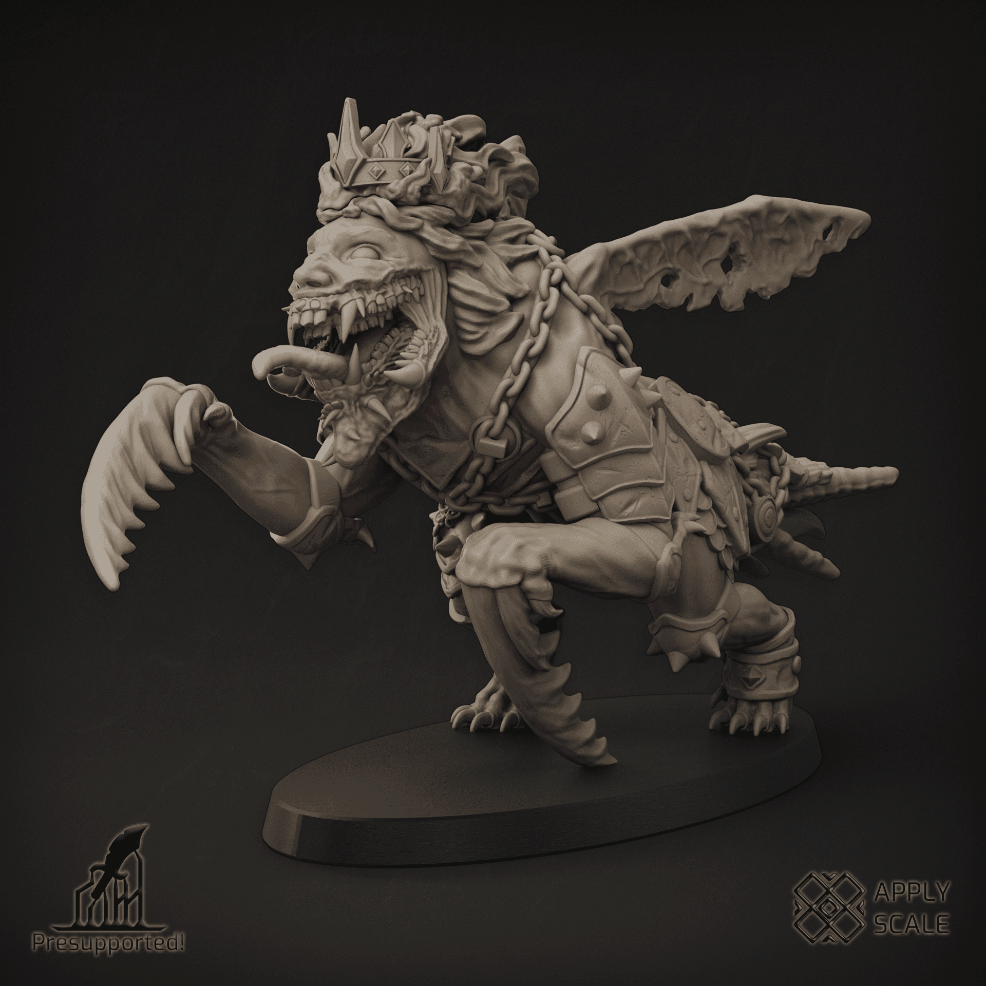 Hellborn Beasts 1 (heretics, wargaming, dnd, tabletop, trooper, warrior, demon, beast) - Grimdark Insectoid Monster
