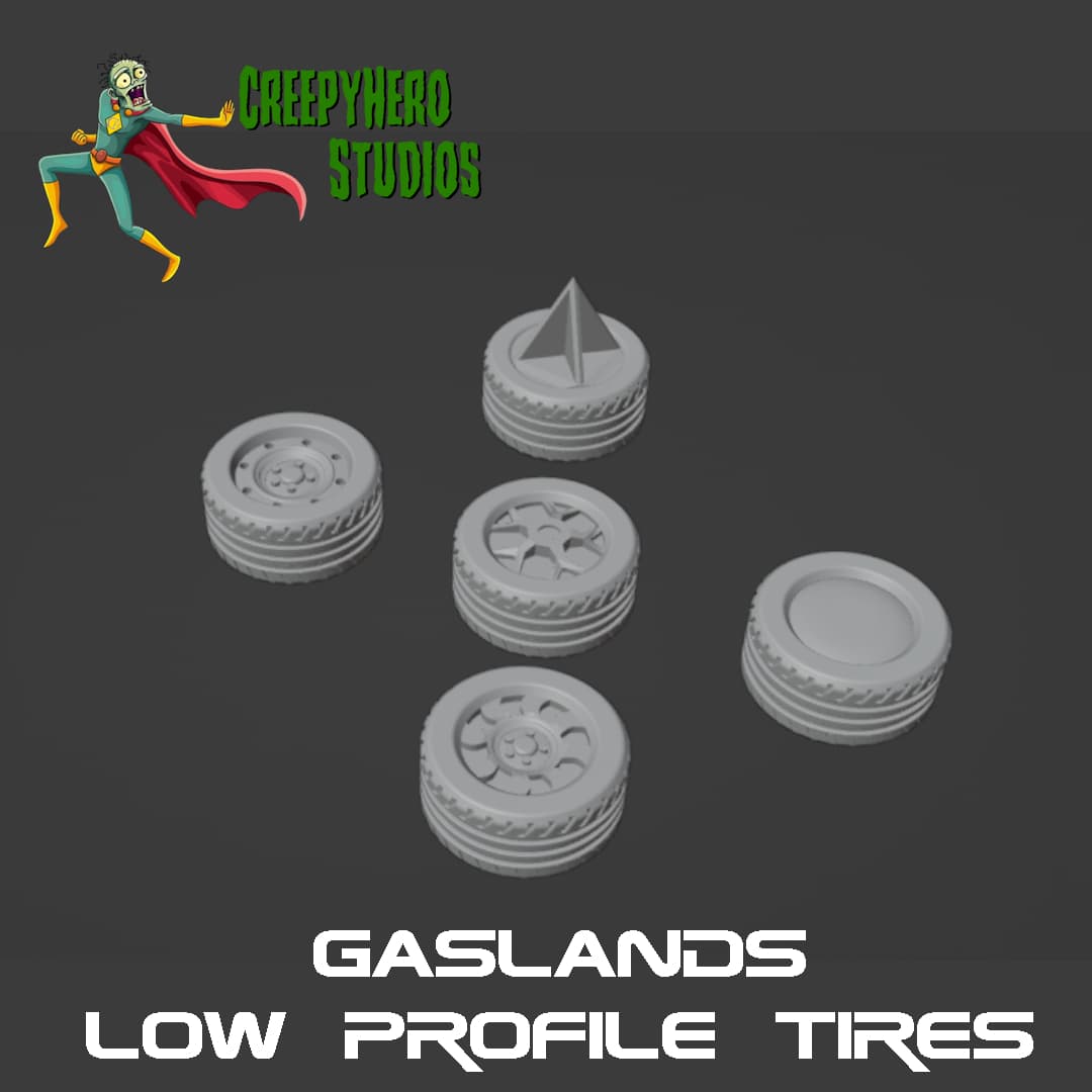Gaslands Low Profile Tire Set