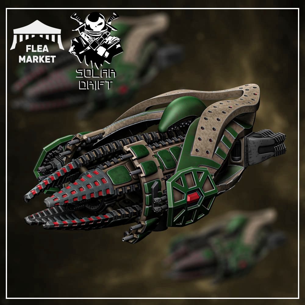 Birds of Prey Battleship (Flesh and Metal - Solar Drift)
