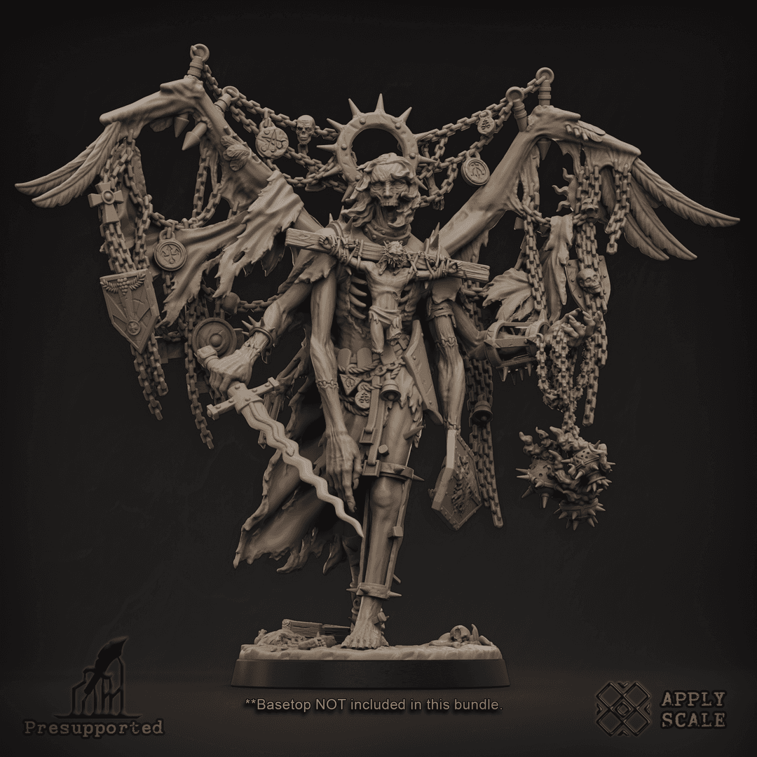 Fallen Saint - Seraph of Mockery (wargaming, dnd, ttrpg, skirmish)