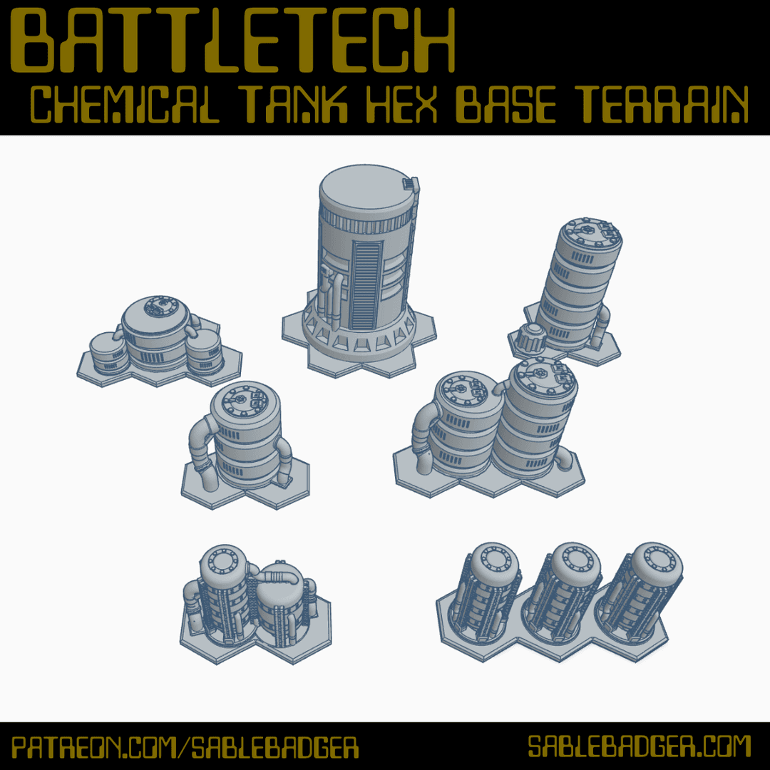 Battletech - Chemical Tanks terrain