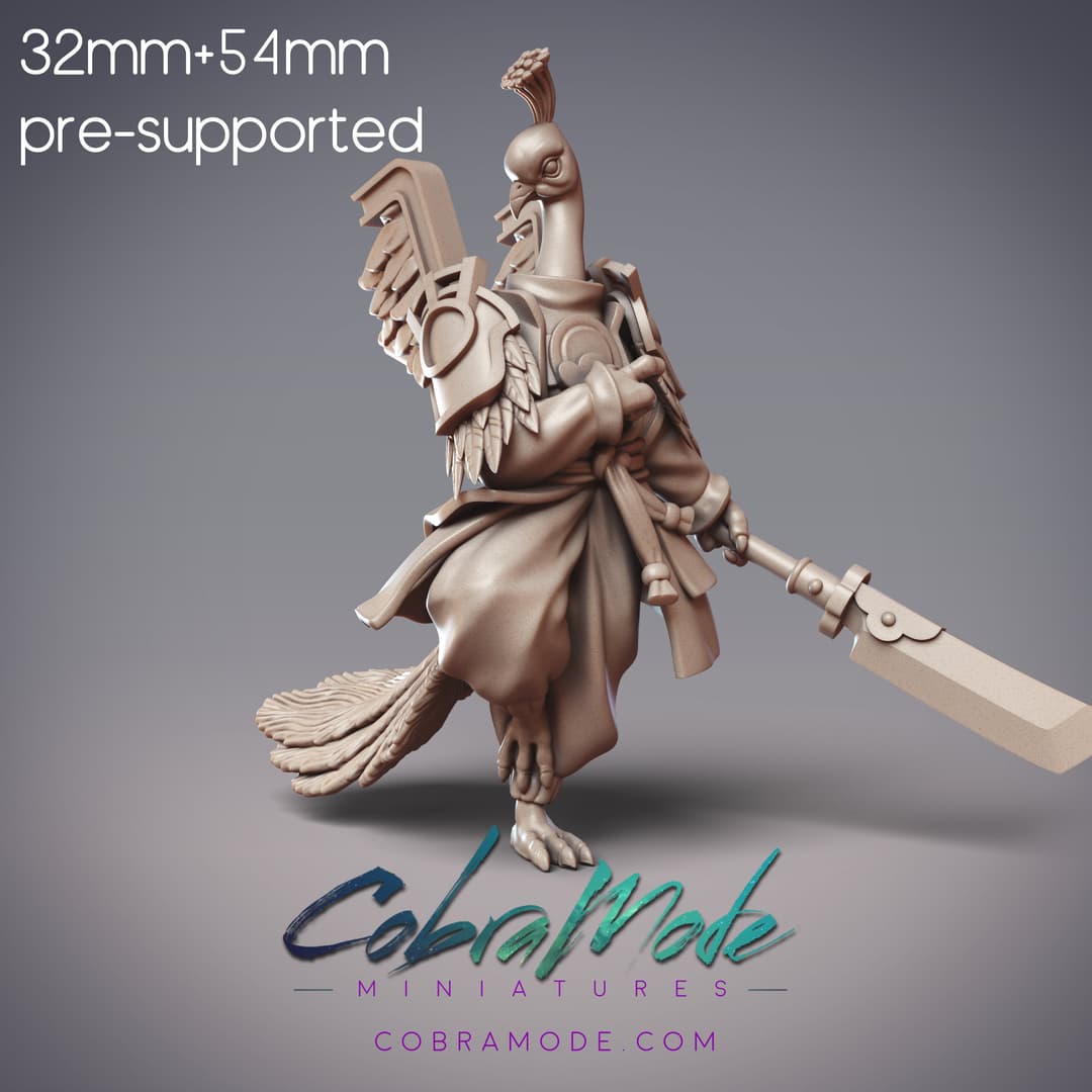 Peacock Fighter - Emerald Ink, ShuoYu Warrior Bard (Pre-supported)