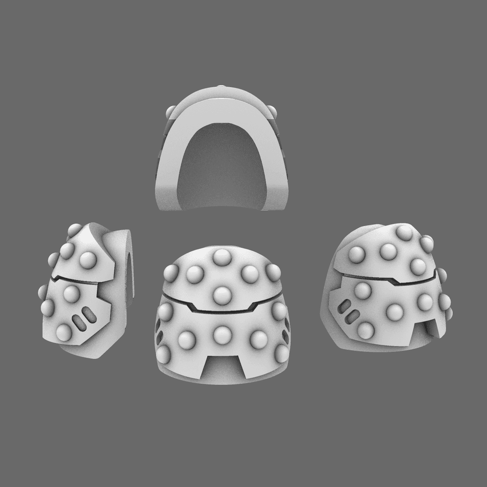 Space Knights V6 Stroud Studded Shoulder Pad Type C