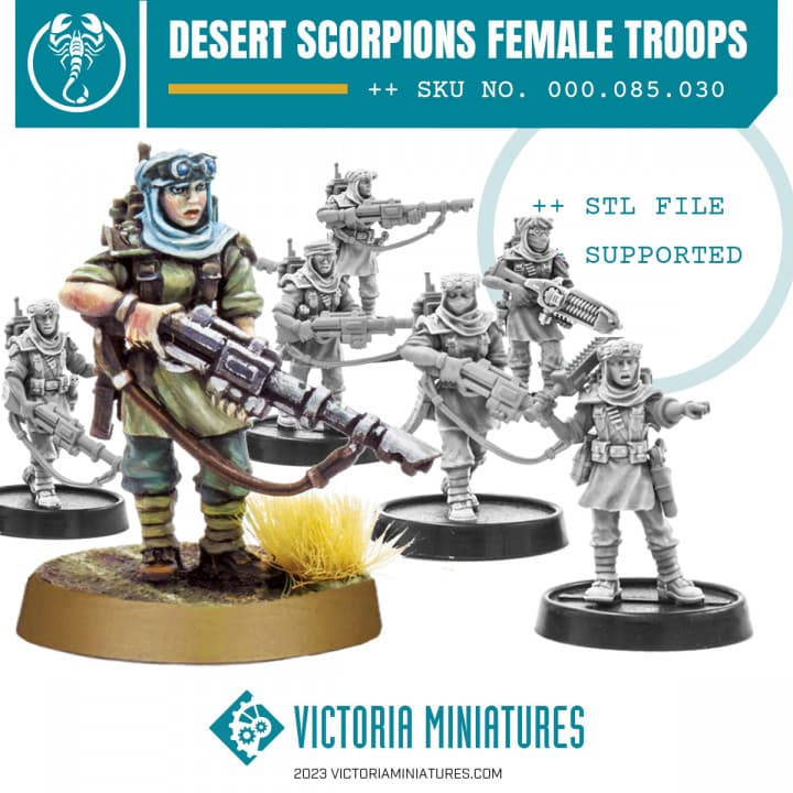 Desert Scorpions Modular Female Troops