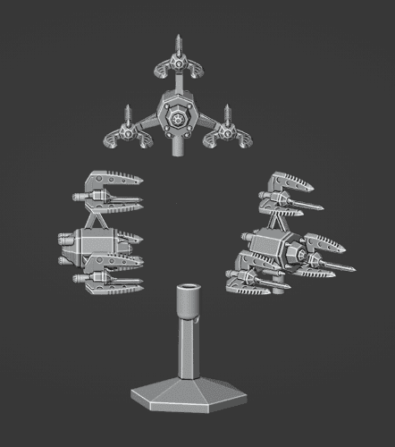 Blade Monitor Spaceship and Flightbase