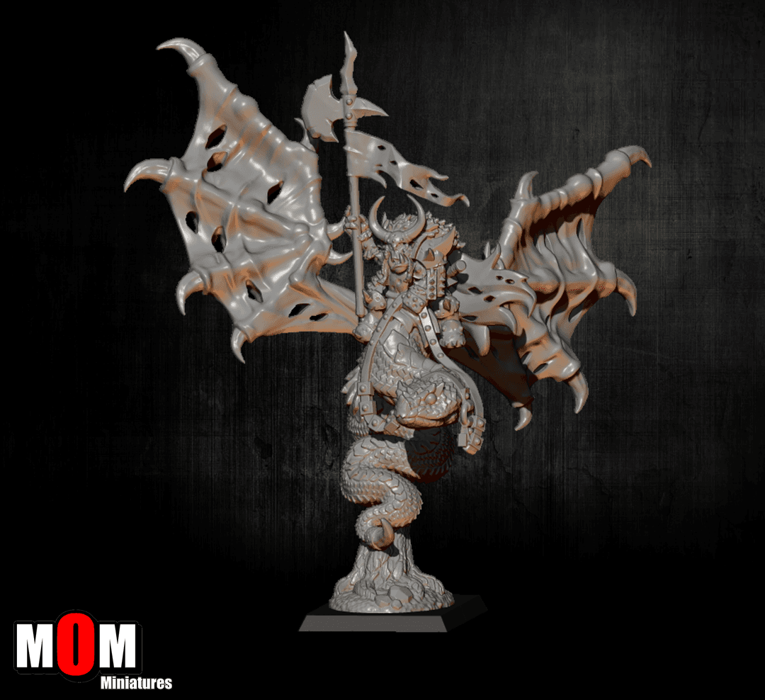 Orc Chief on Winged Serpent