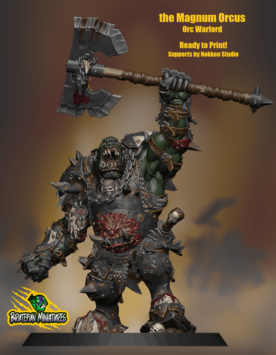 Magnum Orcus - Orc Warlord of Legend - Presupported