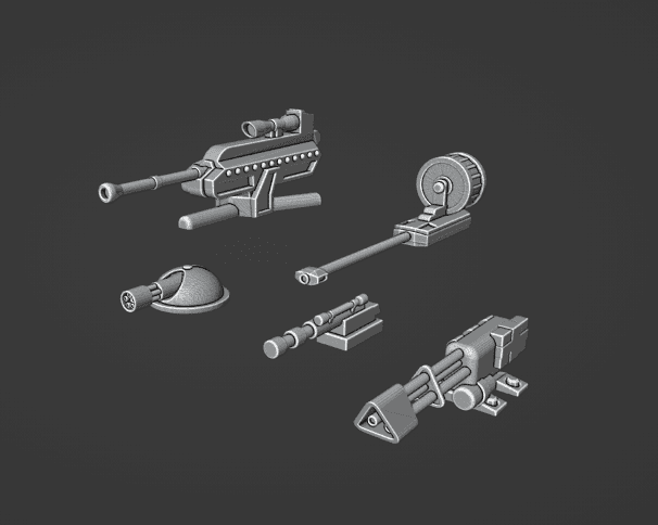 Gaslands Machinegun Ten Set