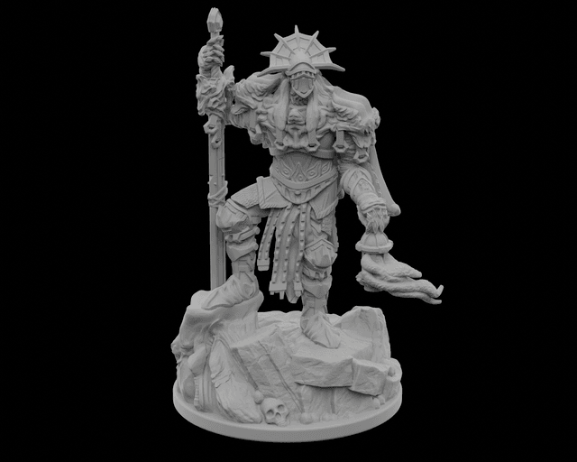 ⚔️ Crimson Warden – V1 - Dark Fantasy Boss Miniature 