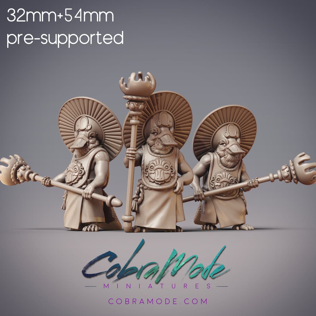 Platypus Soldiers - Boondaburra Temple Guards (Pre-Supported)