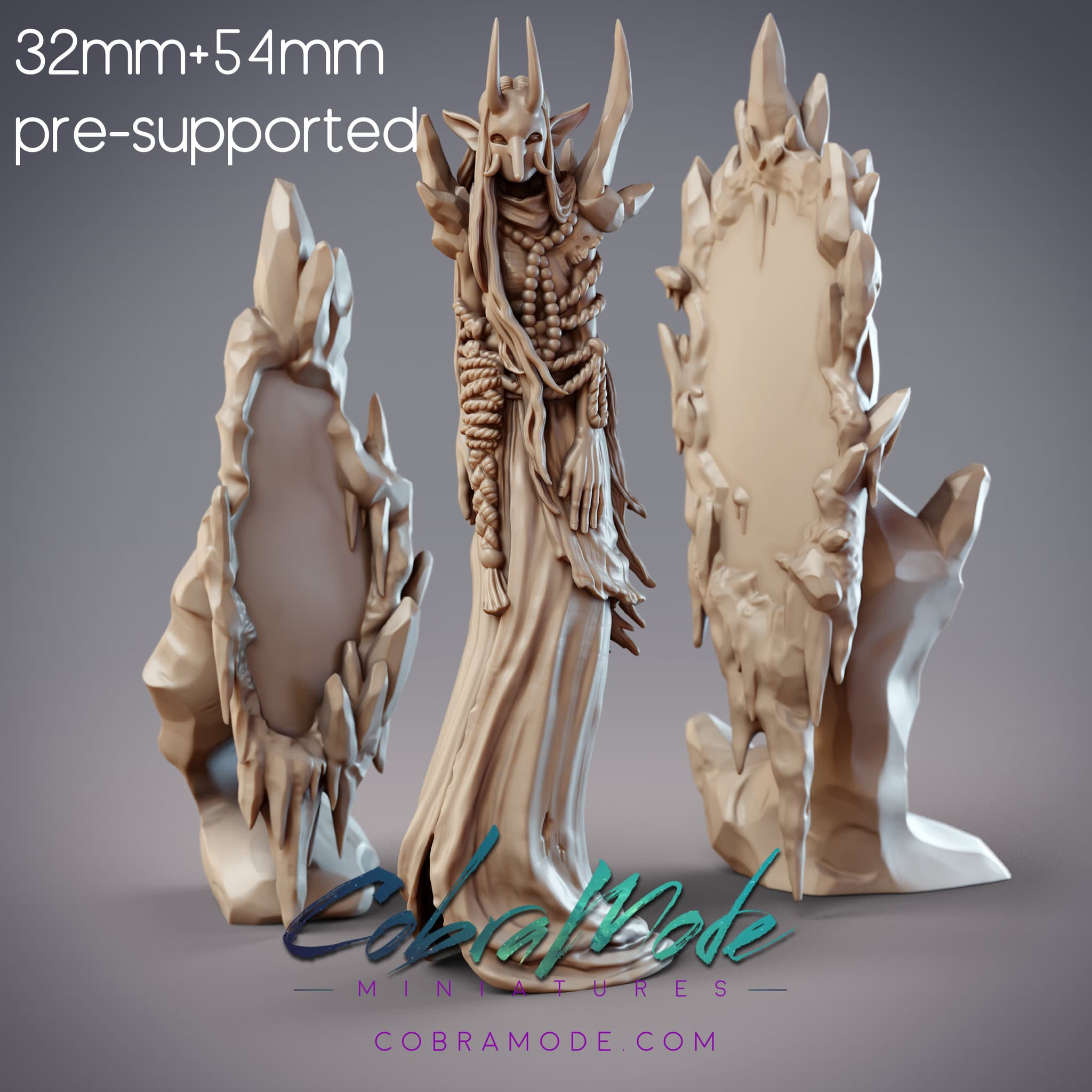 Tengu Mirror Mage - Sagamibo, Daitengu Witch of Silence (Pre-supported)