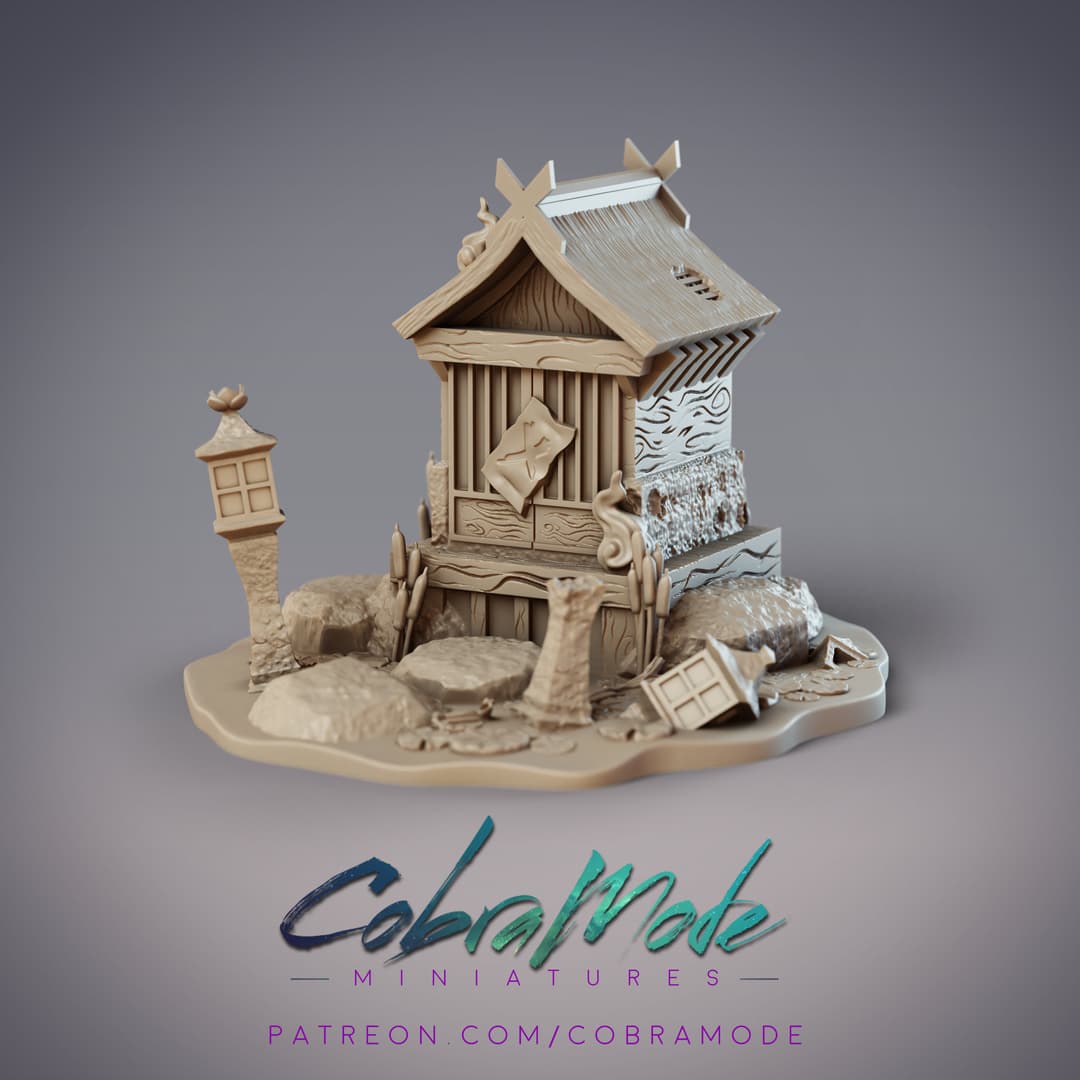Japanese Shrine Plop Terrain (Supportless)