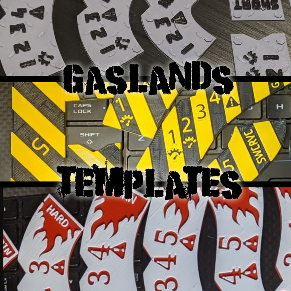 Gaslands - Deluxe Movement Templates set 1