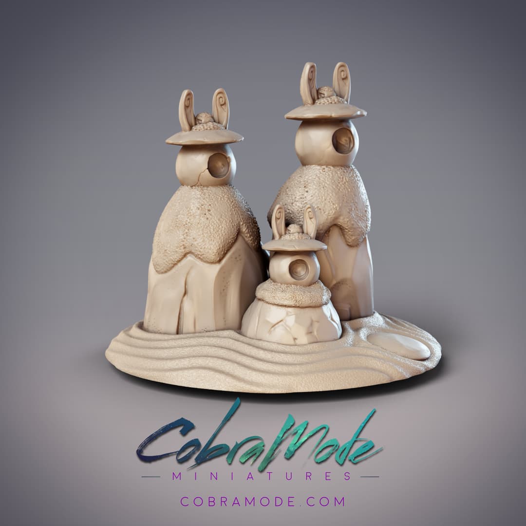 Rabbit Lamp Zen Garden Scatter Terrain