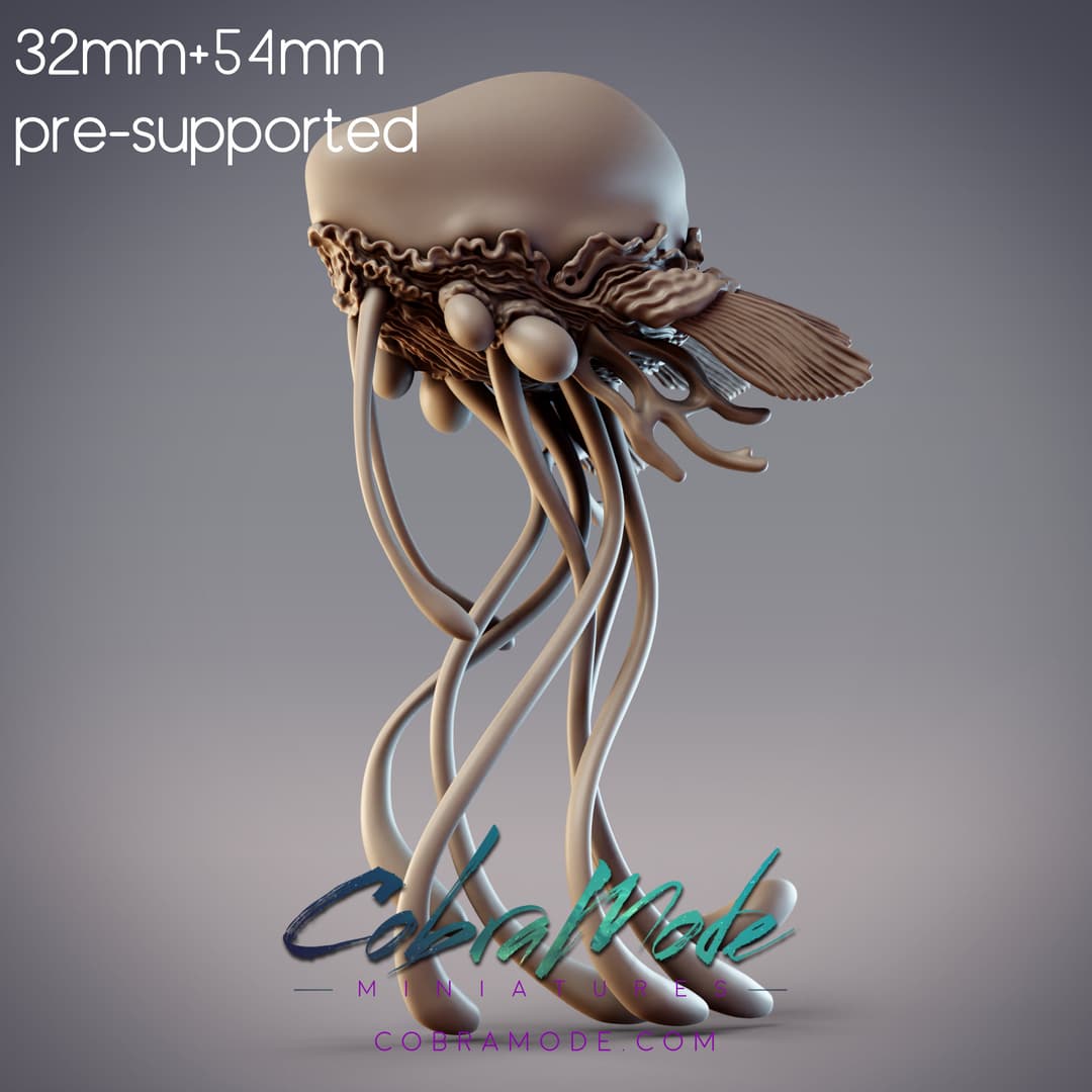 Jellyfish Biomech - Cyanea, Lemurian Sandwalker (Pre-supported)