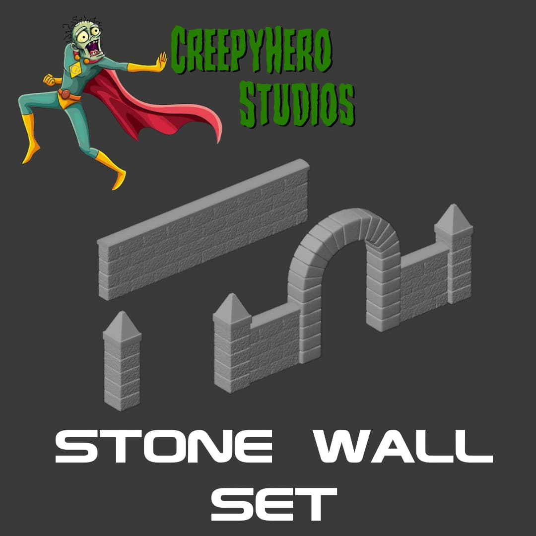 Modern Stone Wall Set