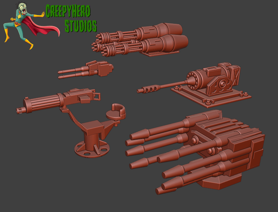 Gaslands Machinegun Eleven Set