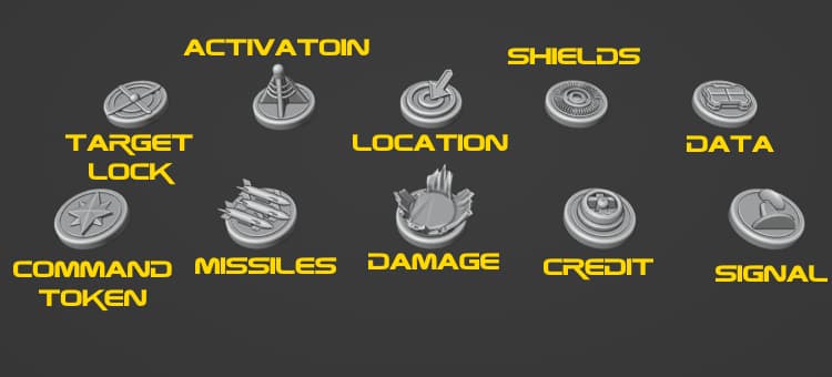 Starship Fleets Kickstarter Tokens