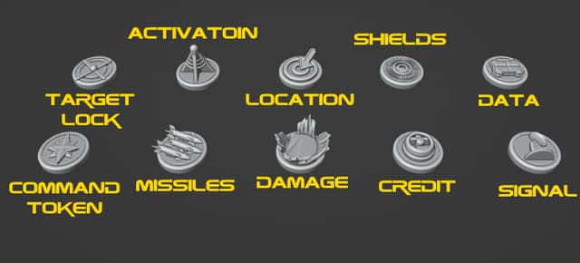 Starship Fleets Kickstarter Tokens